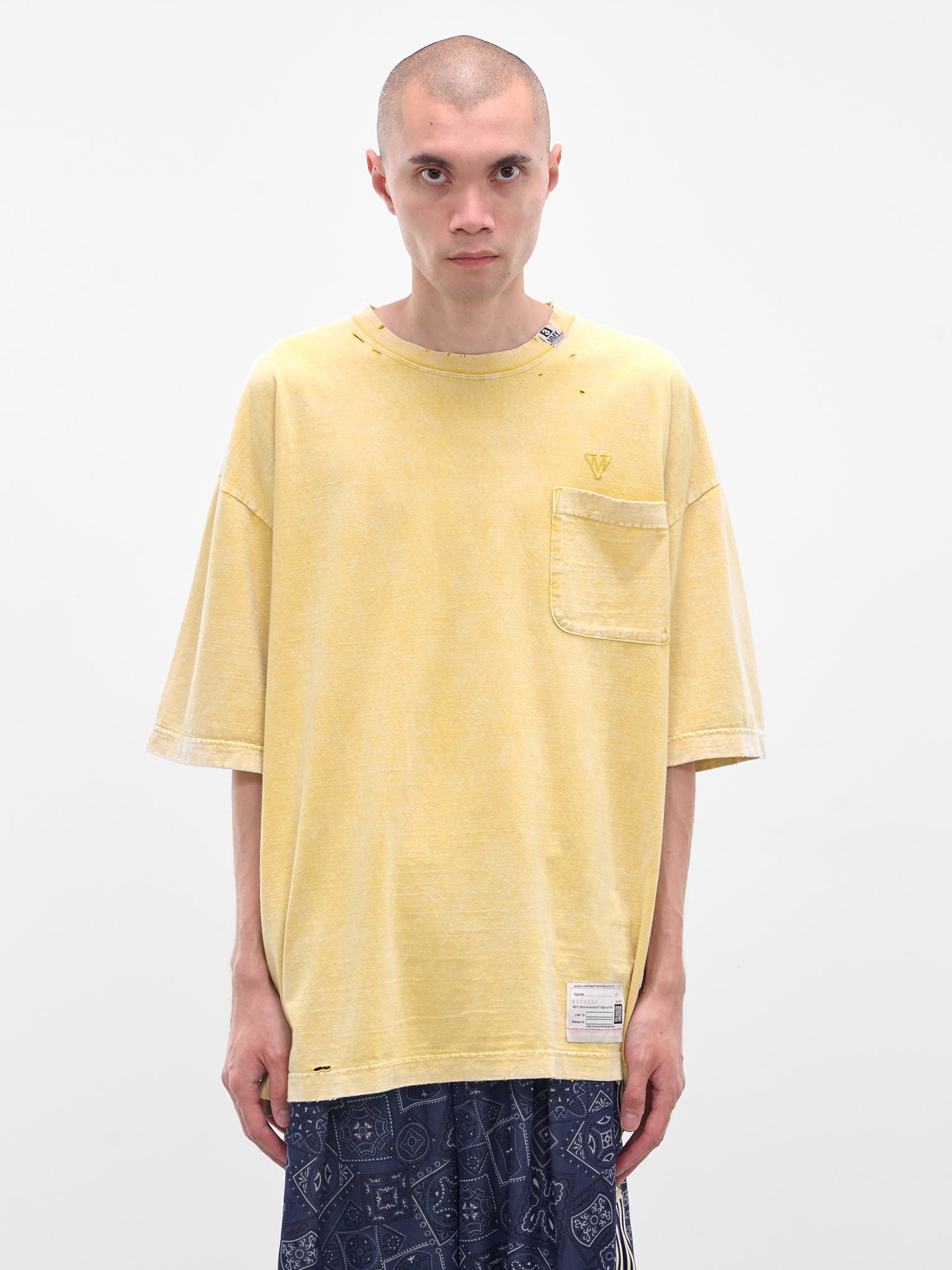 MIHARAYASUHIRO Vintage Wash Tee | H.Lorenzo - front