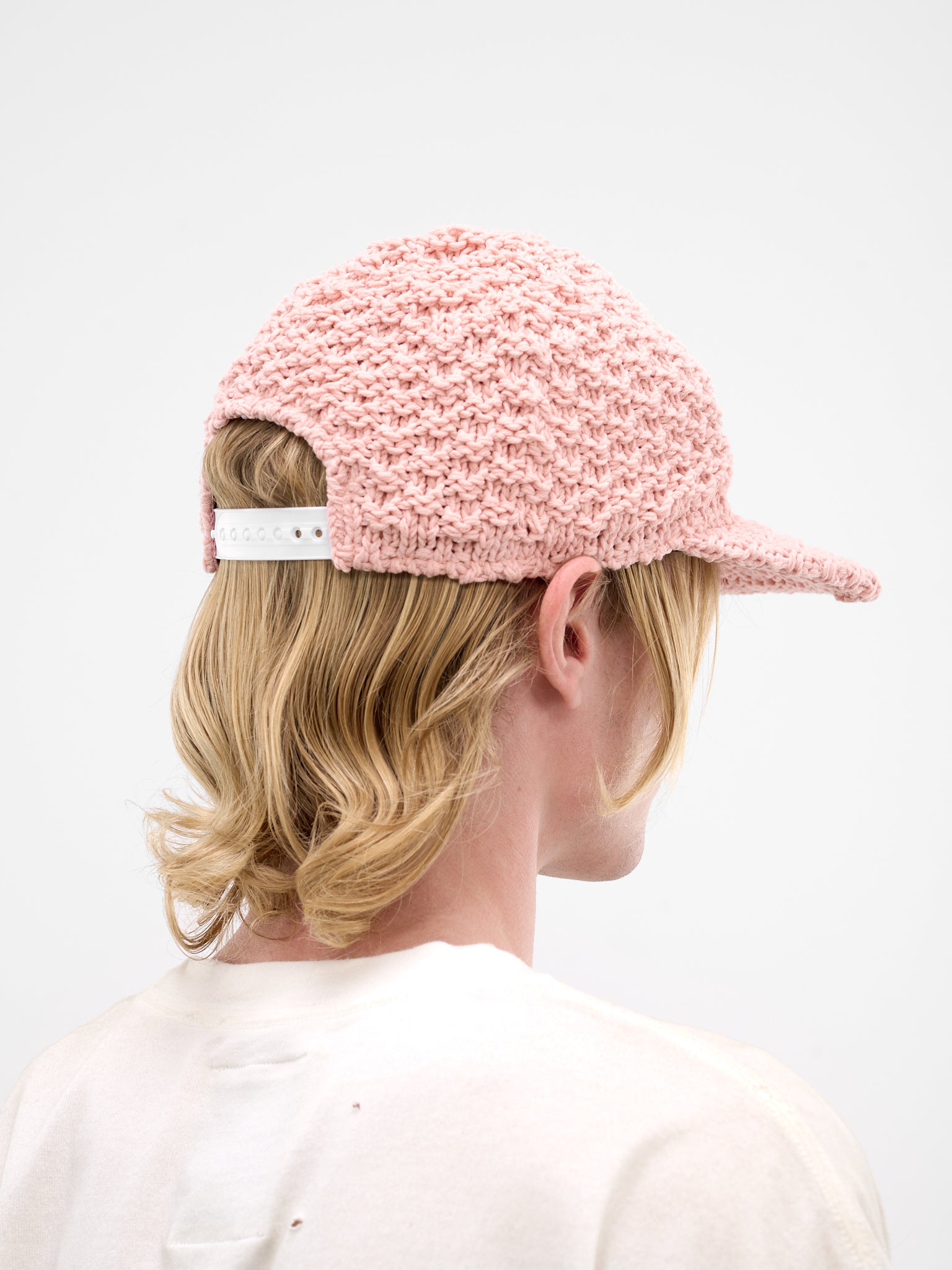 Pink LA Crochet Knit Hat (A16AC402-PINK)