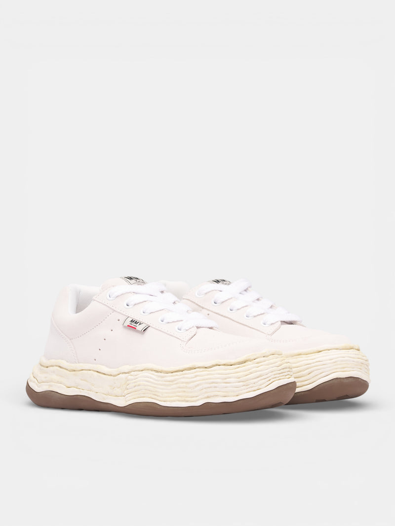 White Leather OG Sole Oliver Sneakers (A16FW708-WHITE)