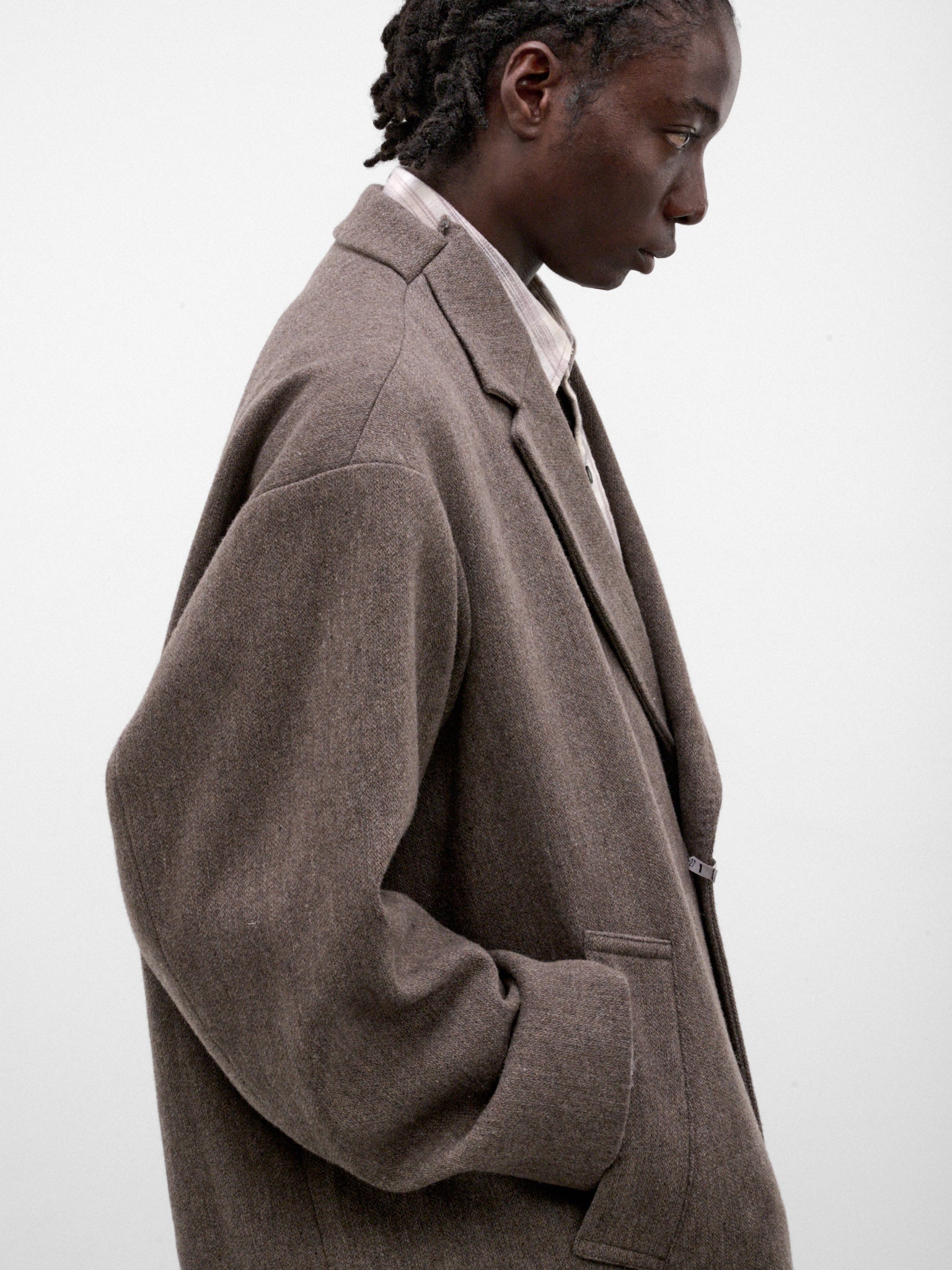 Brown Wool Oversized Coat (A17CT041-BROWN)
