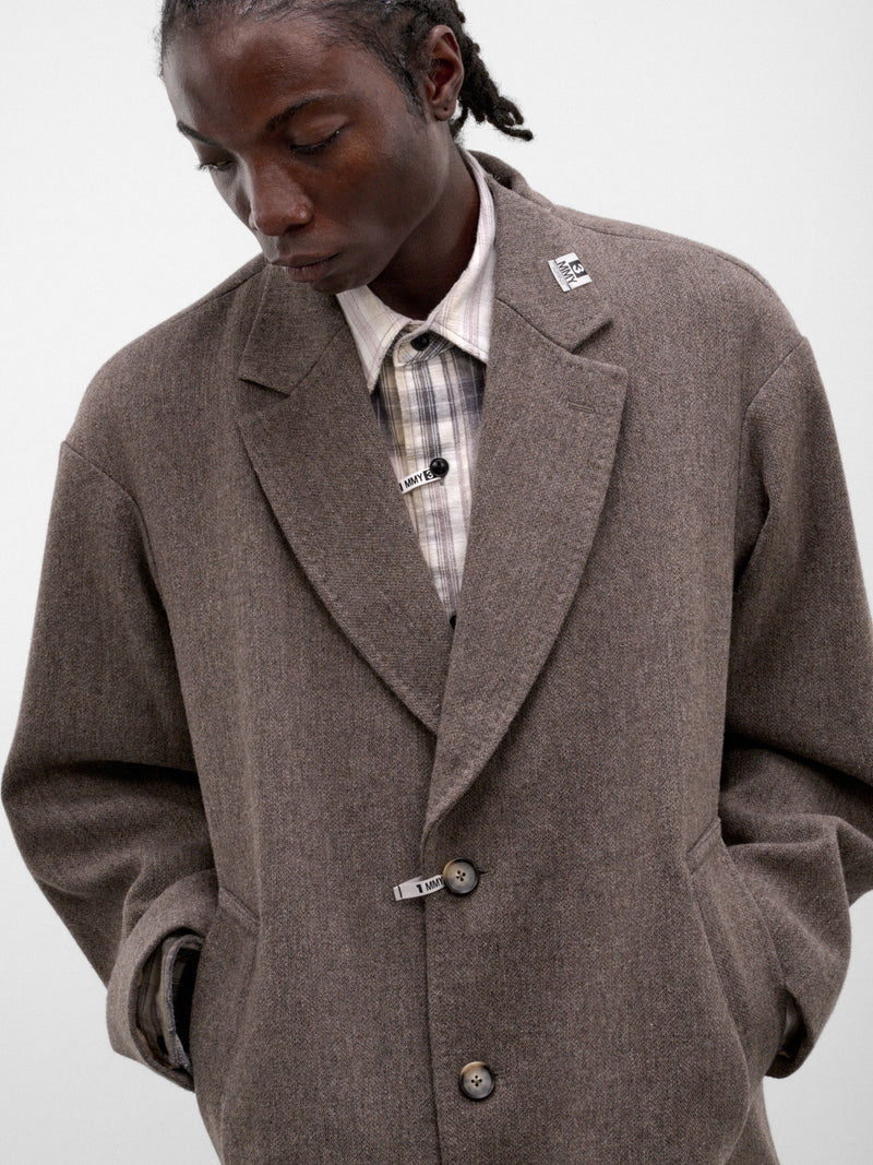 Brown Wool Oversized Coat (A17CT041-BROWN)