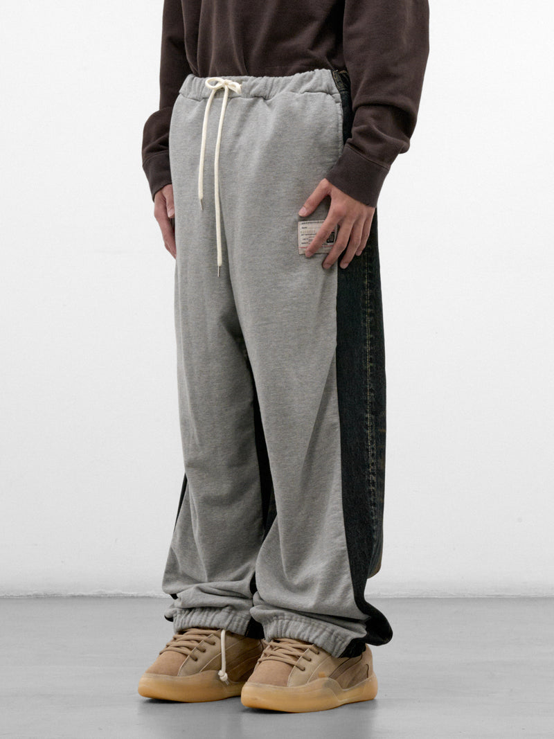 Cotton Hybrid Jeans Sweatpants (A17PT022-INDIGO)