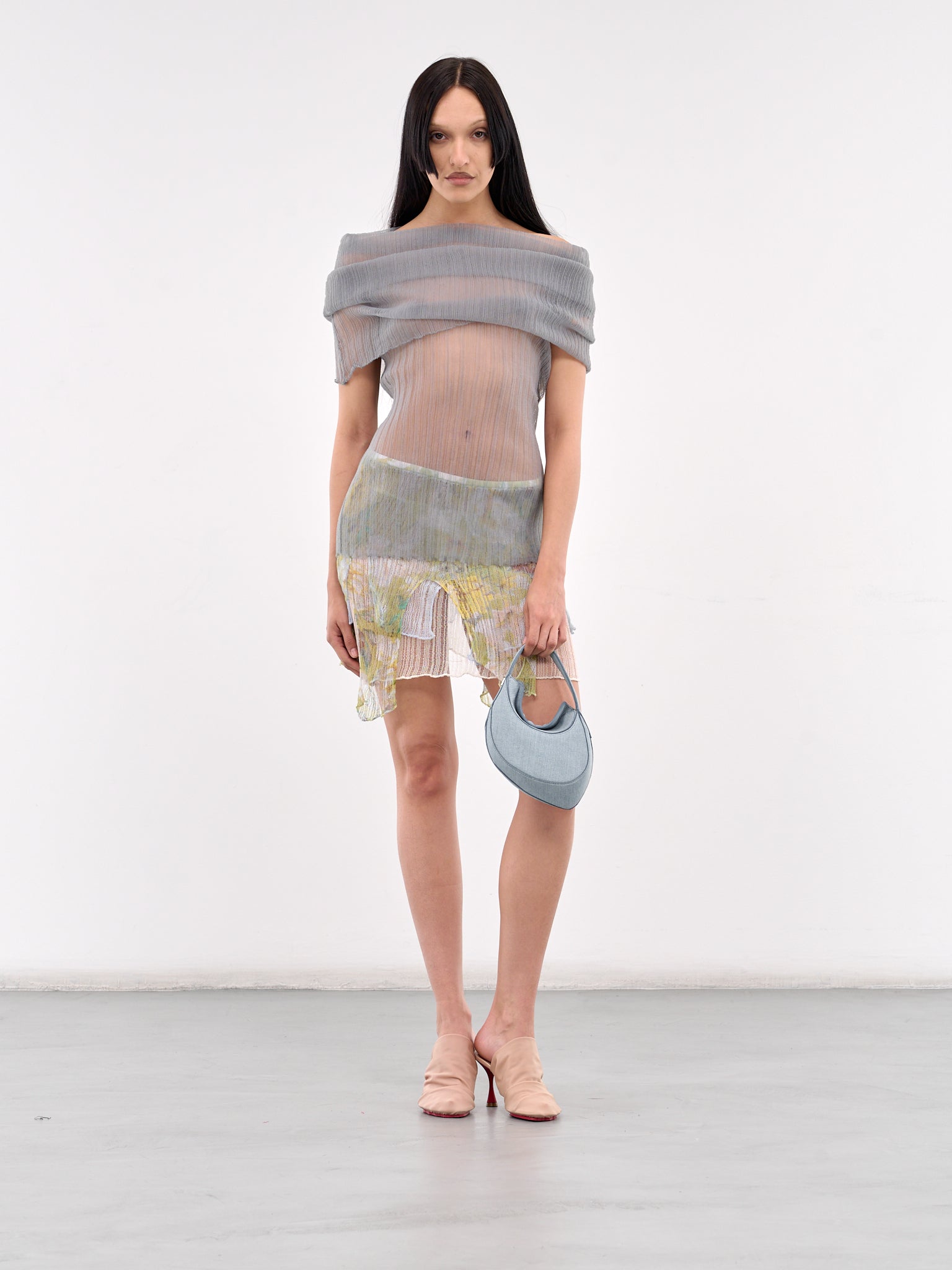 M-Atreius Jacquard Knit Skirt (A18023-0AFBS-NUDE)
