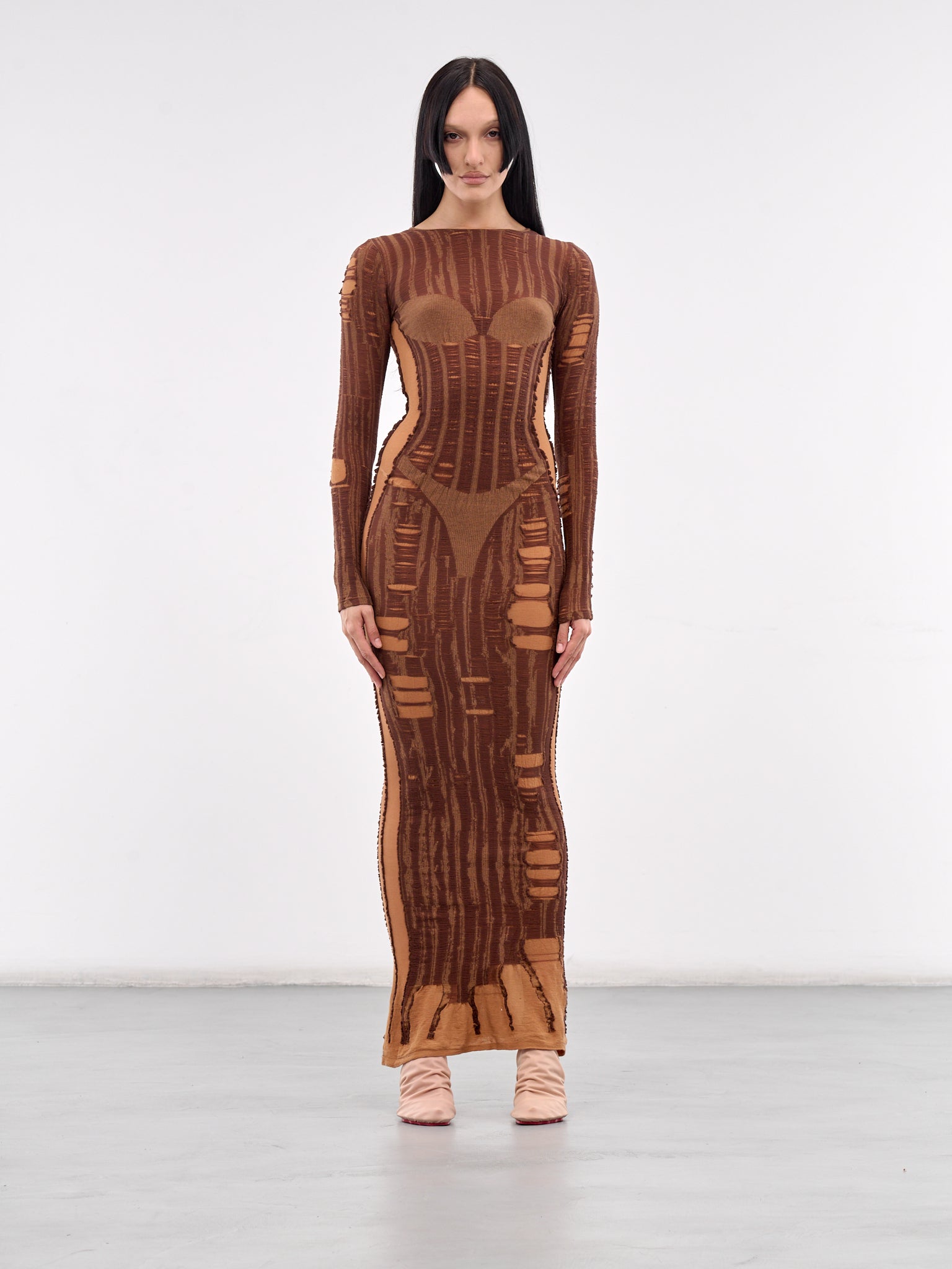 M-Calimera Tromp L'oeil Dress (A18125-0BJBI-WOOD)