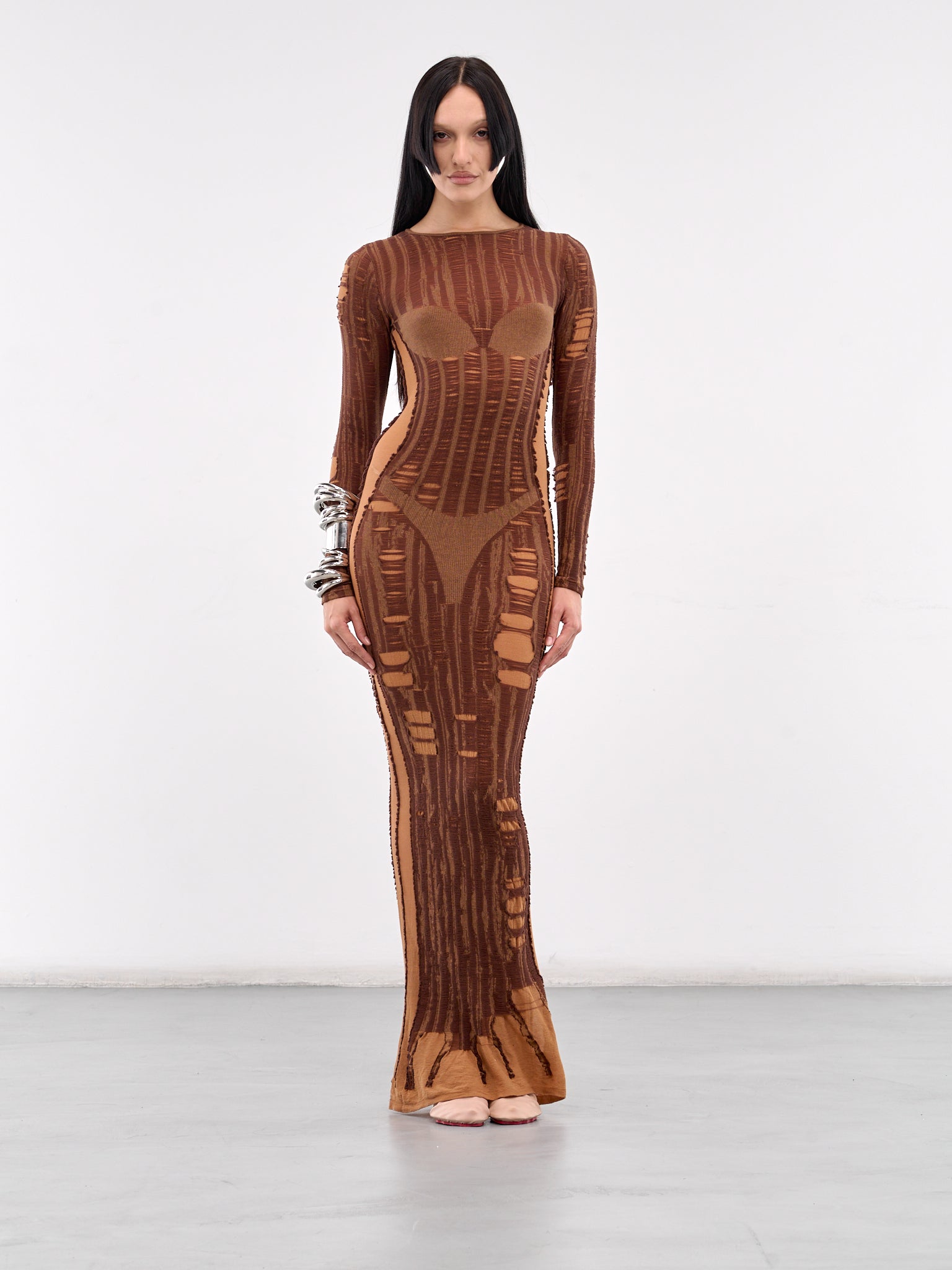 M-Calimera Tromp L'oeil Dress (A18125-0BJBI-WOOD)
