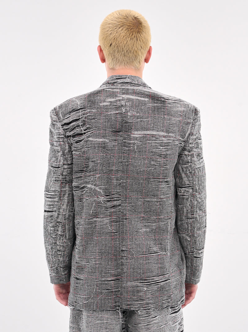 D-Pekka-Fsg Distressed Blazer (A18157-OCMBR-GREY)