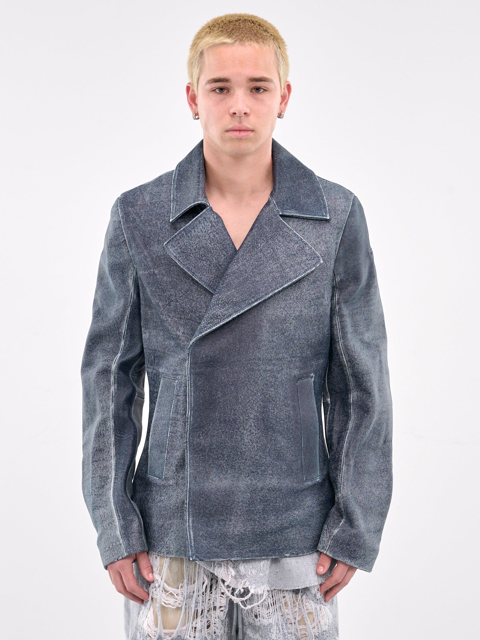L-Werner Lamb Leather Jacket (A18176-0IKCD-GREY)