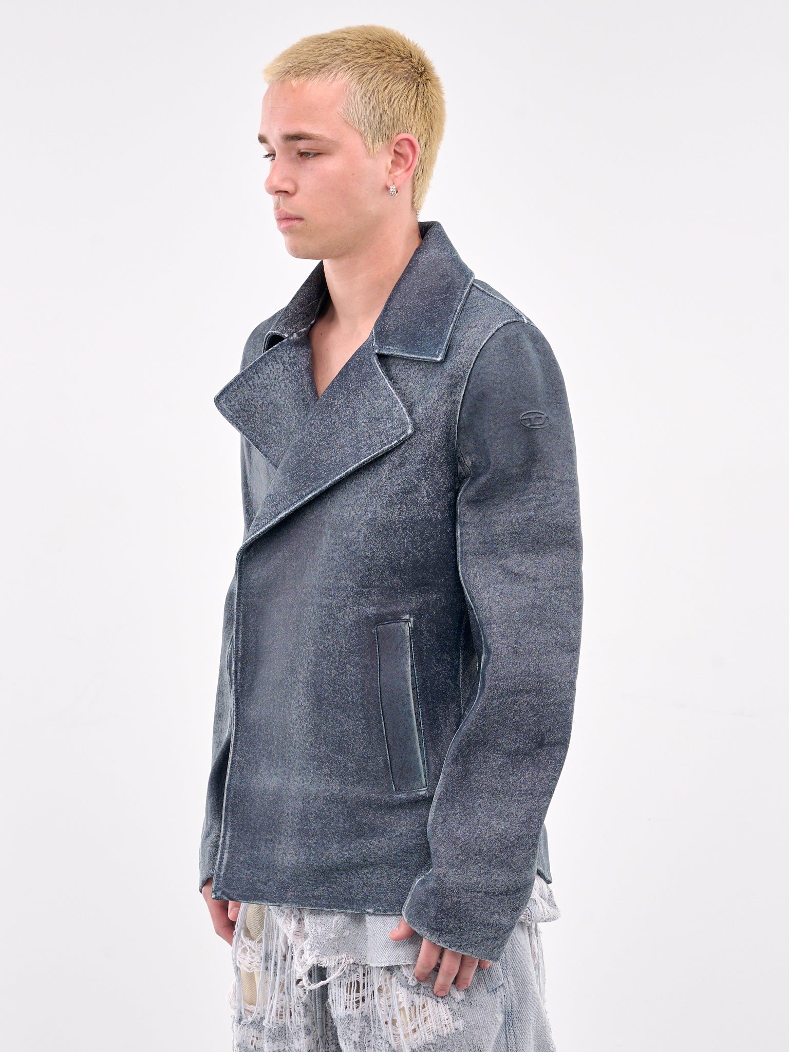 L-Werner Lamb Leather Jacket (A18176-0IKCD-GREY)