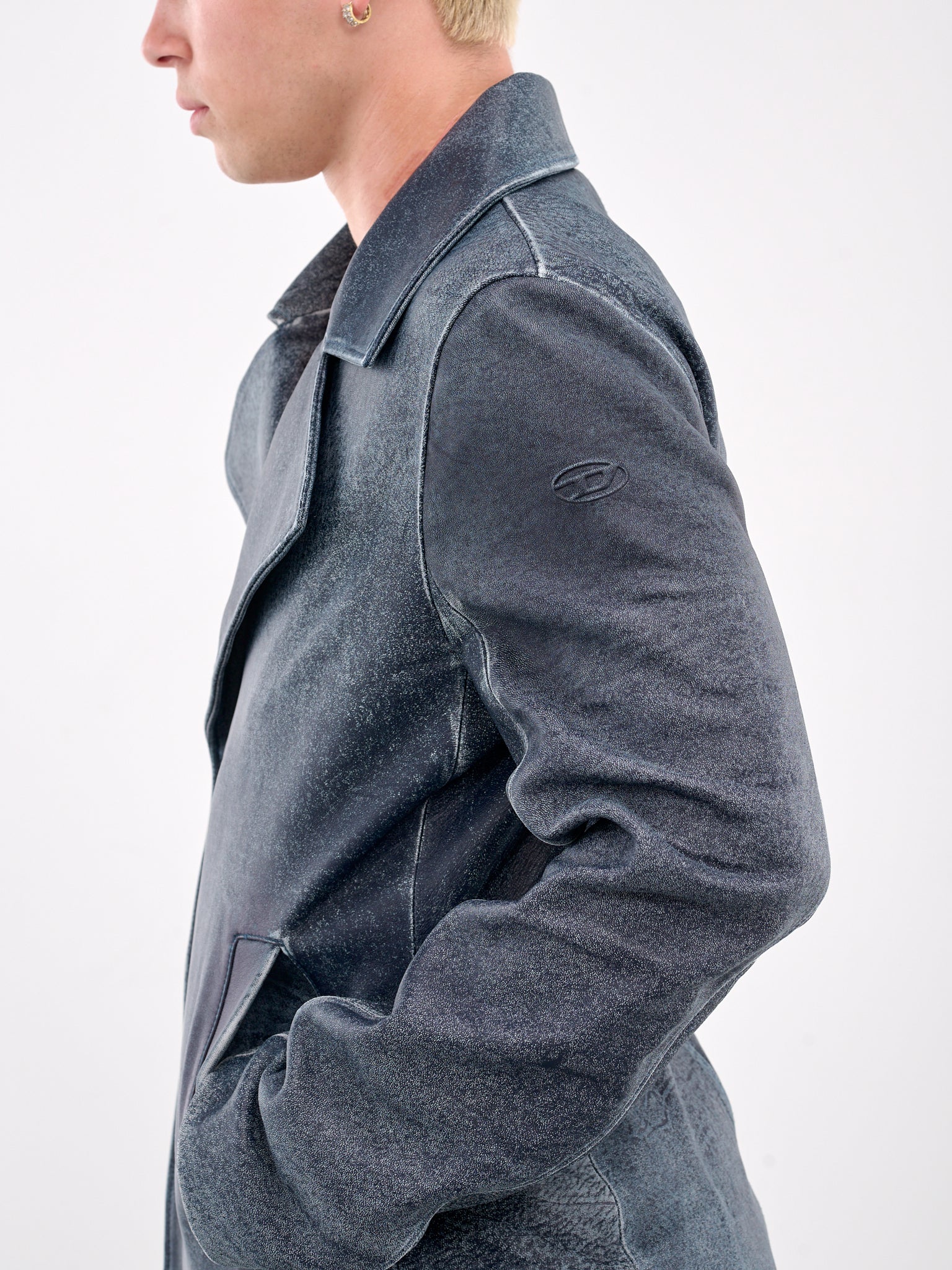L-Werner Lamb Leather Jacket (A18176-0IKCD-GREY)