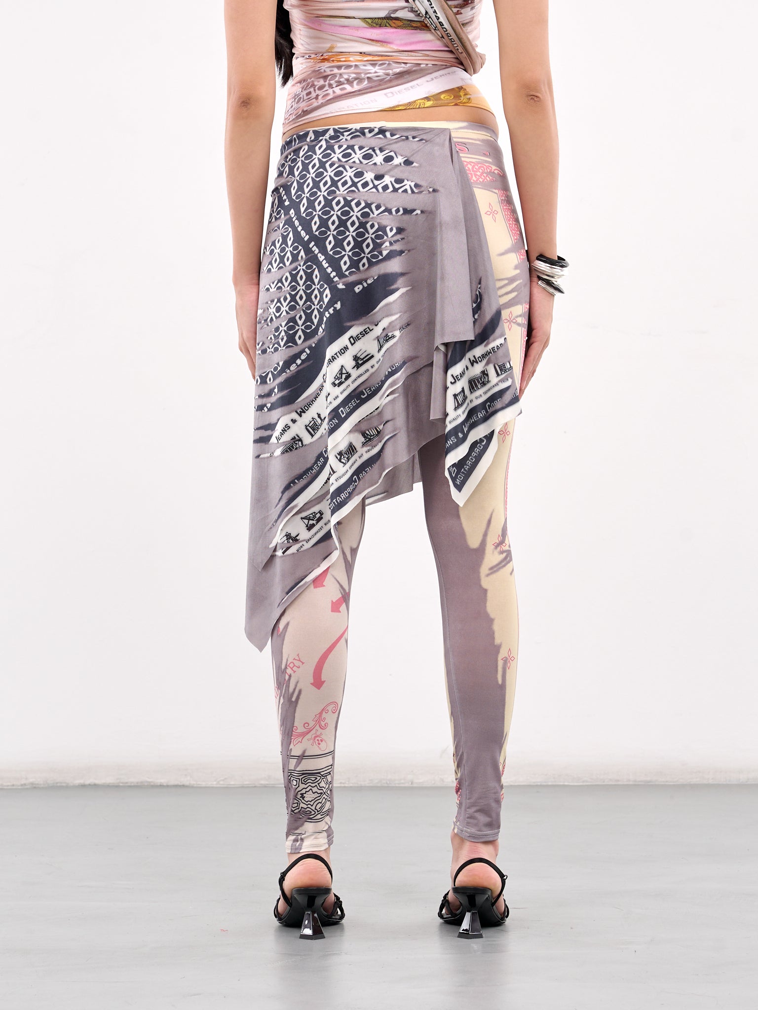 P-Esme Wrap Skirt Leggings (A18208-0KIBH-BLUE-MULTI)