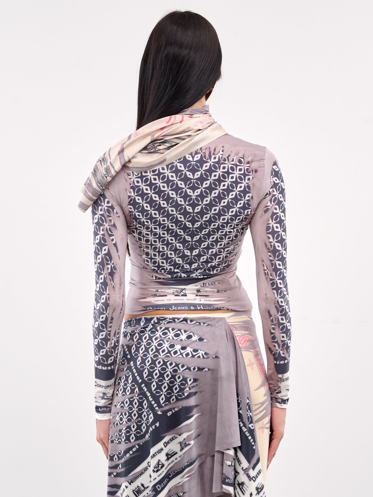 T-Dana Bandana Scarf Top (A18210-0KIBH-BLUE)