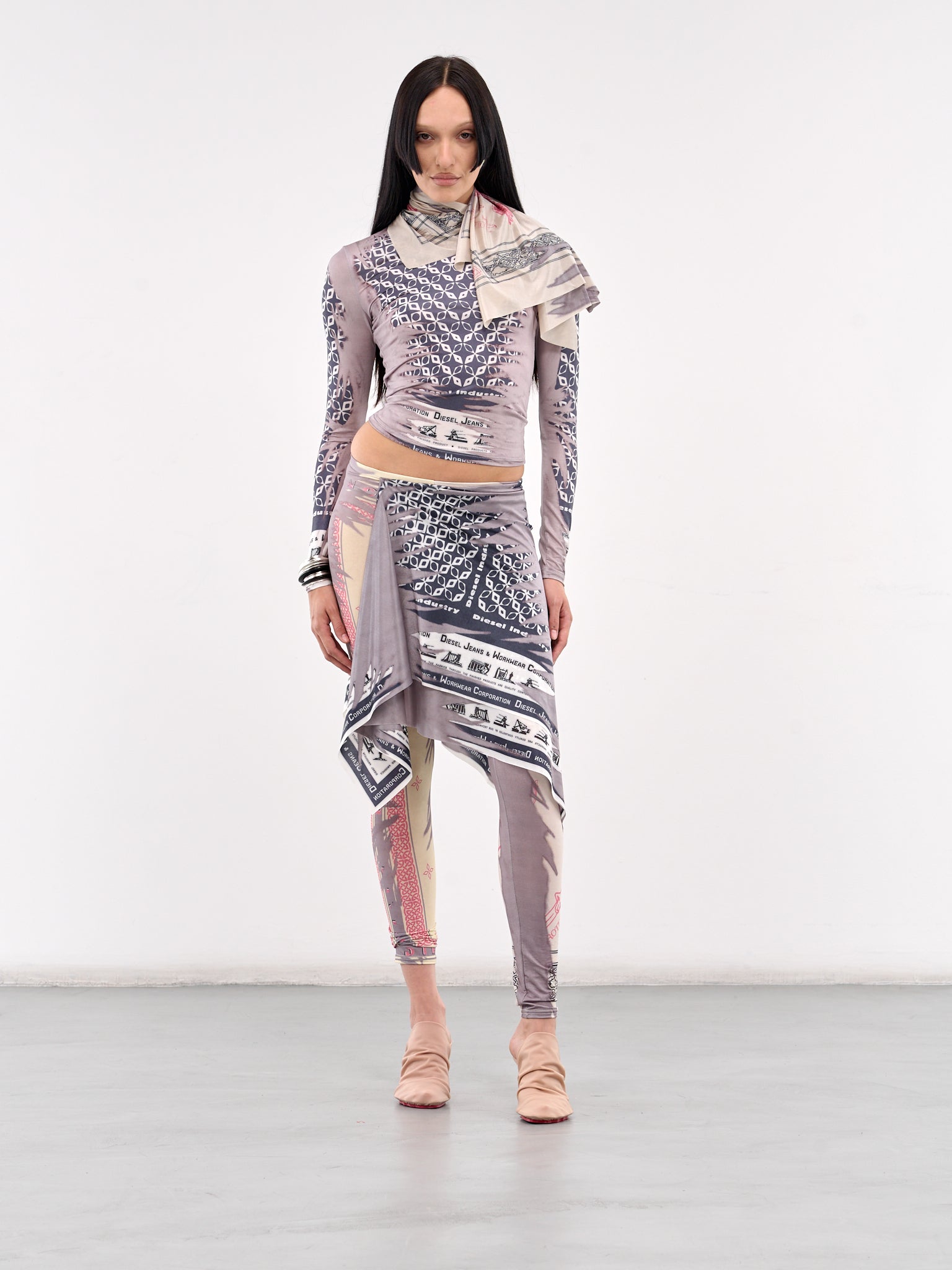 T-Dana Bandana Scarf Top (A18210-0KIBH-BLUE)