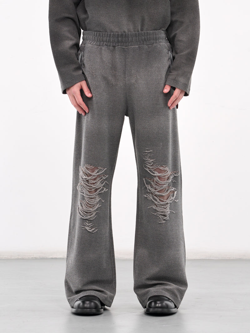P-Percy Distressed Sweatpants (A18218-0PLAI-GREY)