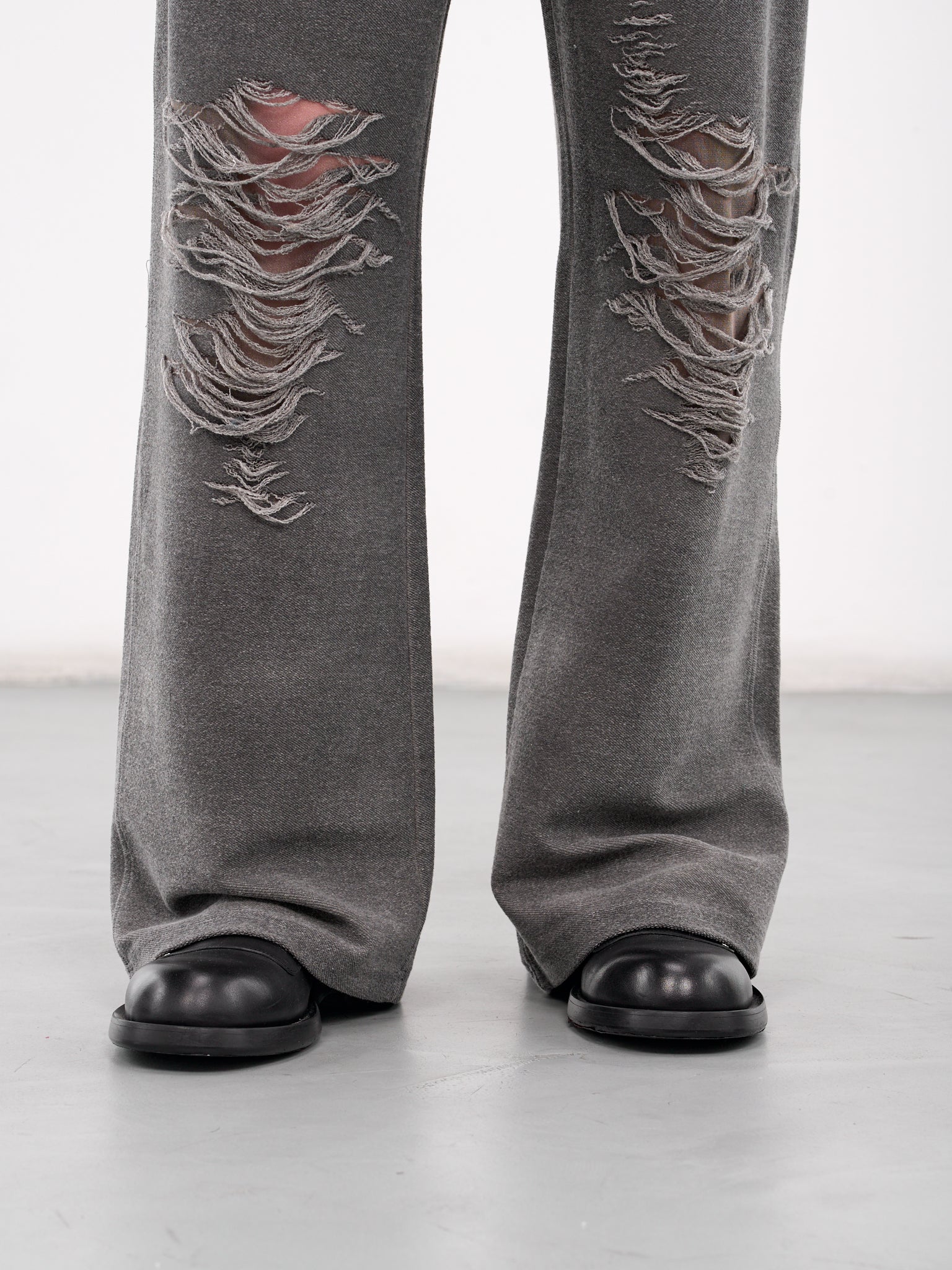P-Percy Distressed Sweatpants (A18218-0PLAI-GREY)
