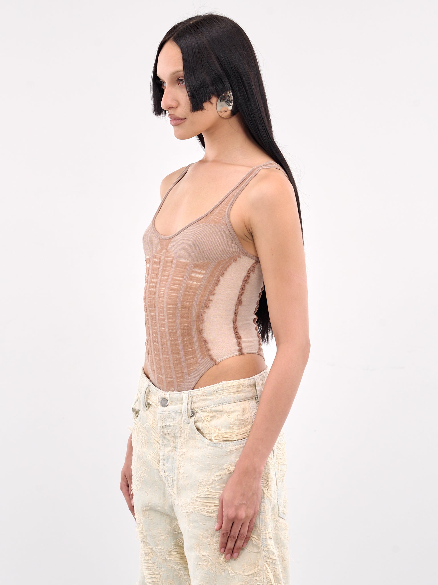M-Calipso-Body Knit Bodysuit (A18812-0BJBI-NUDE)