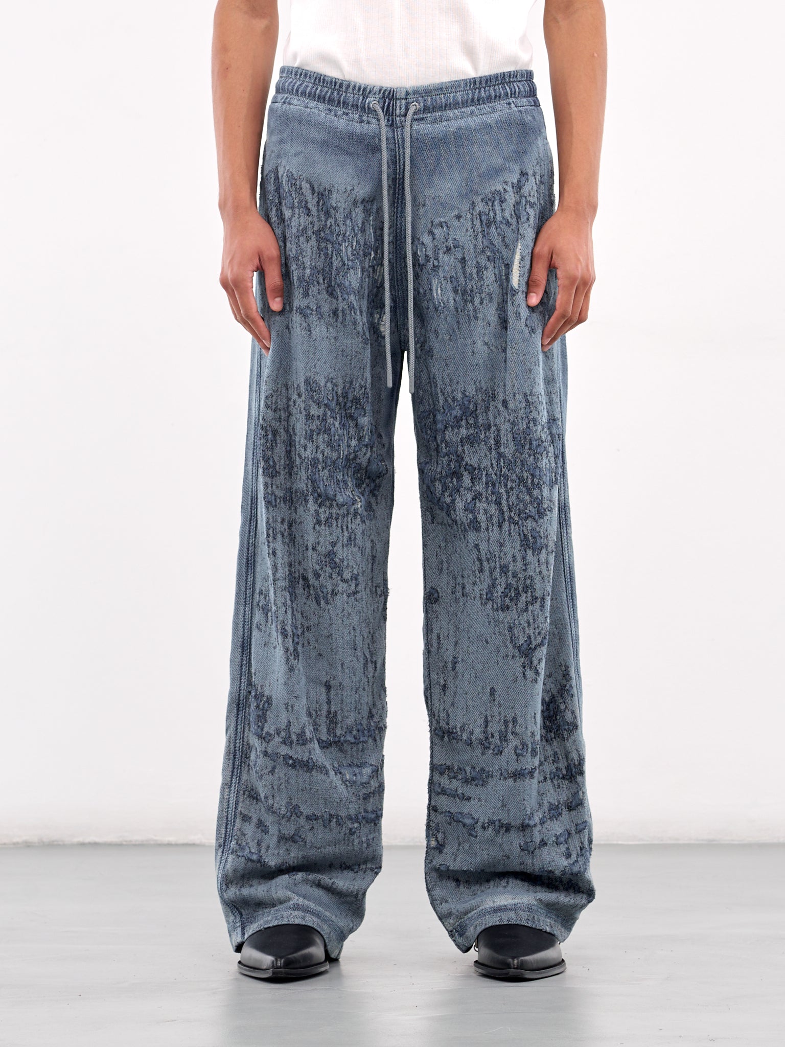 Drawstring Jeans (A18936-068RQ-BLUE)