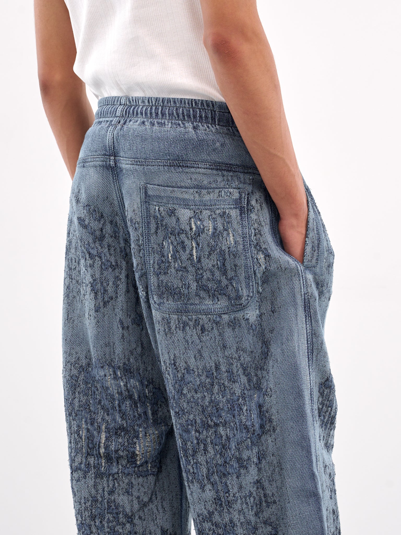 Drawstring Jeans (A18936-068RQ-BLUE)