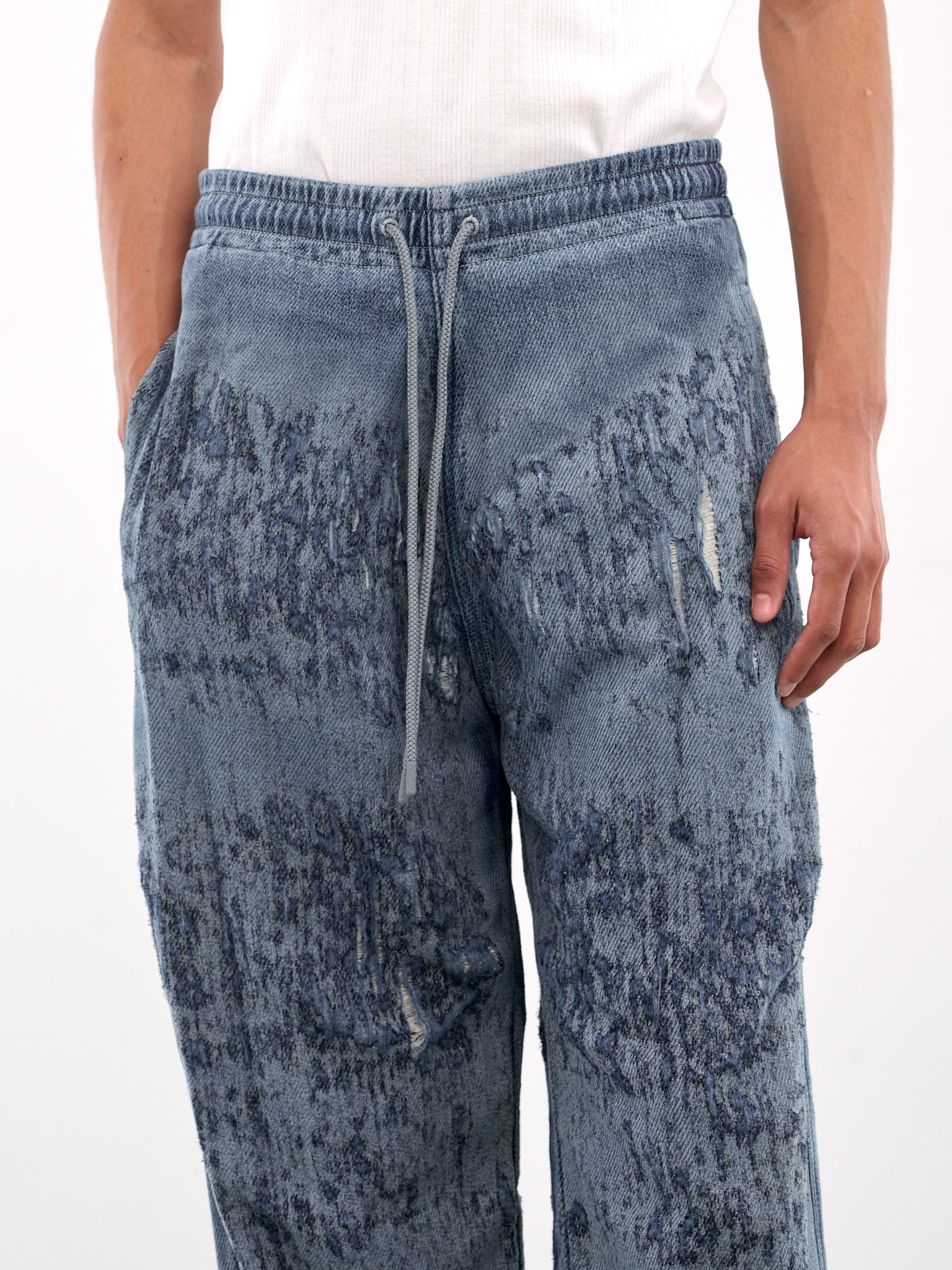 Drawstring Jeans (A18936-068RQ-BLUE)