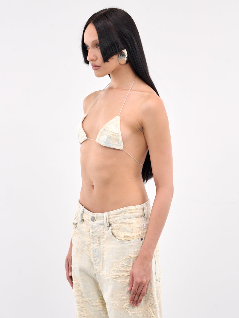 De-Bikiny-Fsg Distressed Denim Bra (A19062-09M40-DENIM)