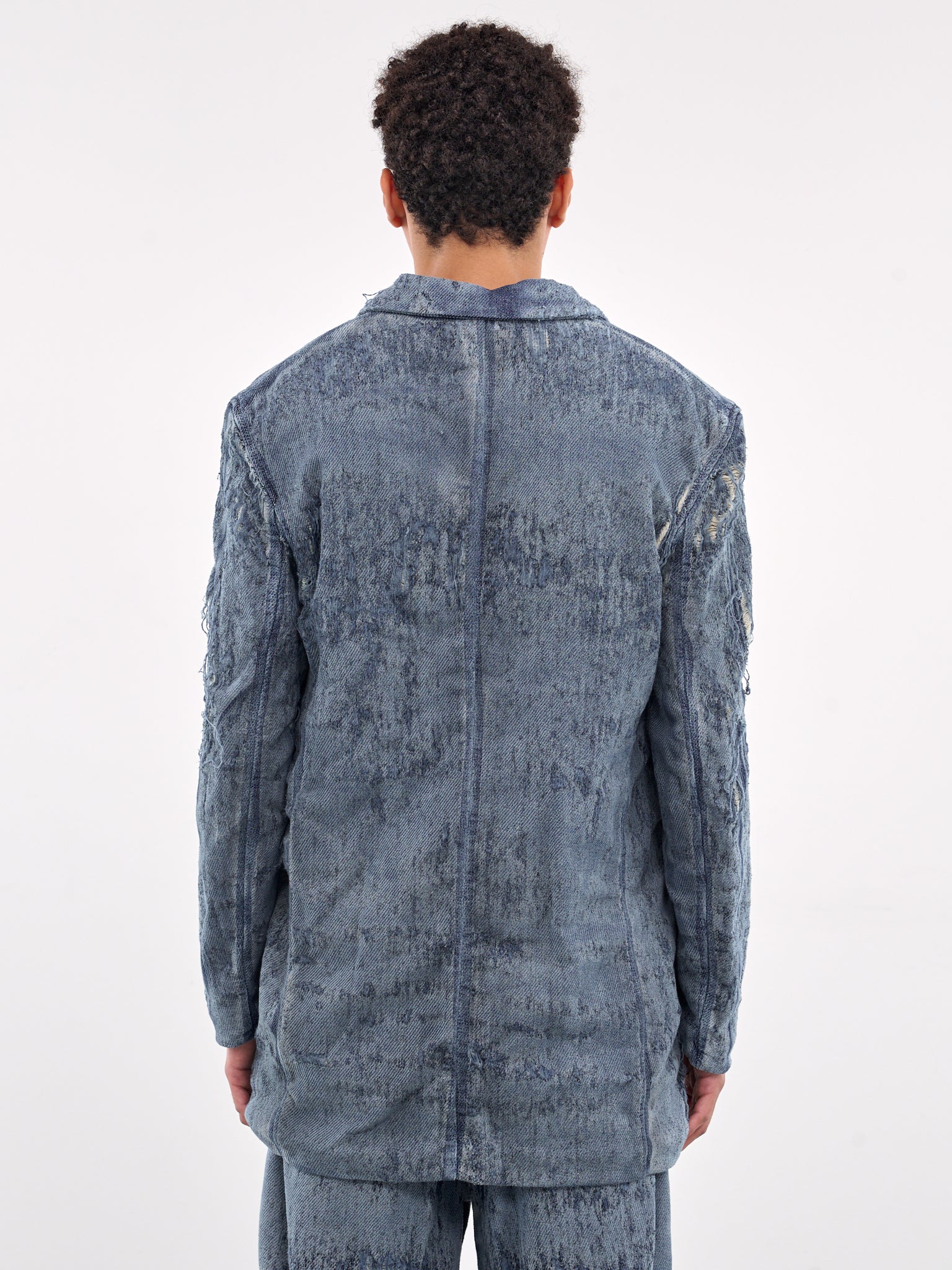 Double-Breasted Denim Blazer (A19364-068RQ-BLUE)
