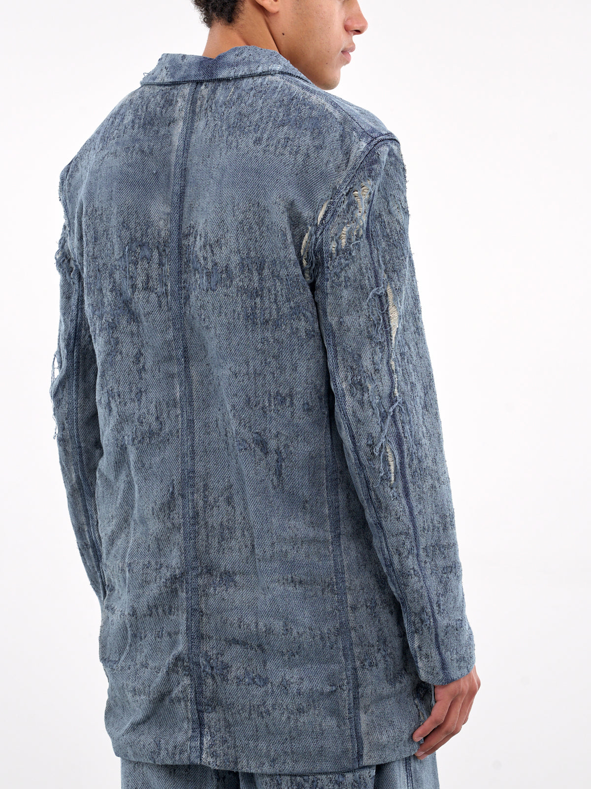 Double-Breasted Denim Blazer (A19364-068RQ-BLUE)