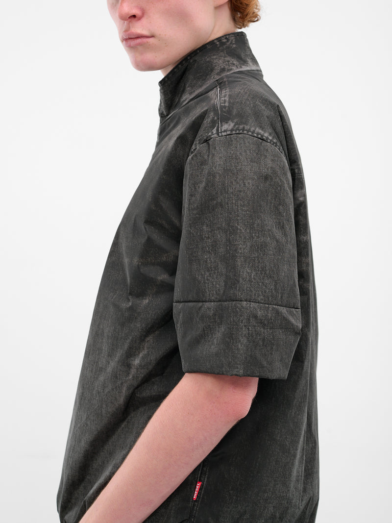 J-Valois Short Sleeve Denim Jacket (A20606-0QMBH-9XXA-BLACK)