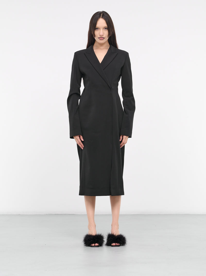 Double-Breasted Blazer Dress (A20658-BLACK)