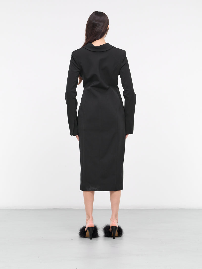 Double-Breasted Blazer Dress (A20658-BLACK)