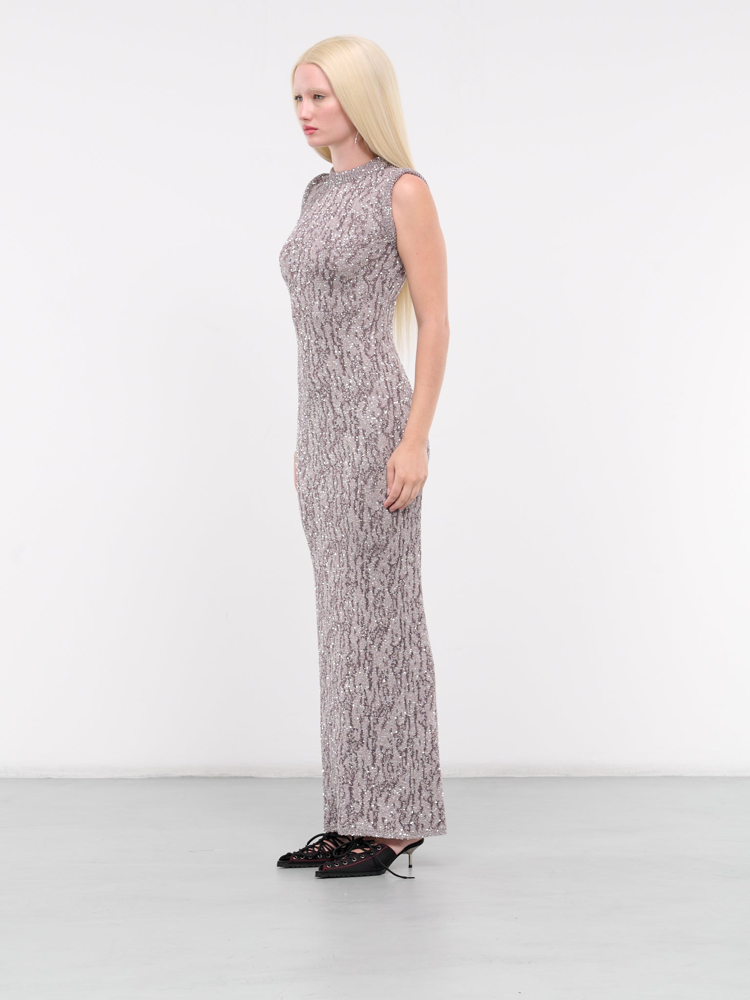 Jacquard Knit Dress (A20687-DARK-GREY)