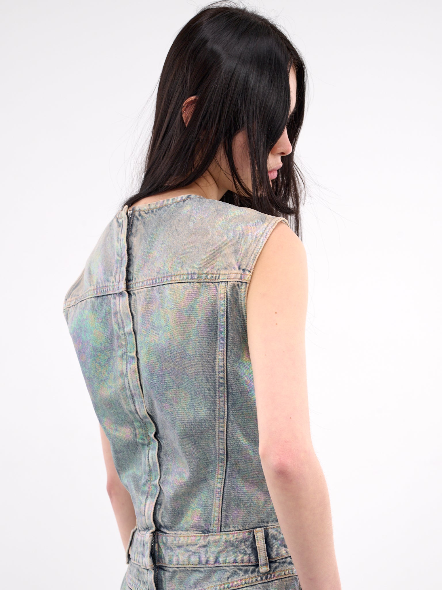 coated denim dress Retrofete