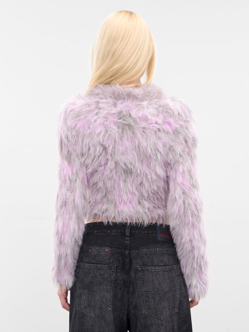 Lavender M-Annika Fuzzy Knit Sweater (A21451-0EGCD-129A-LAVENDER)