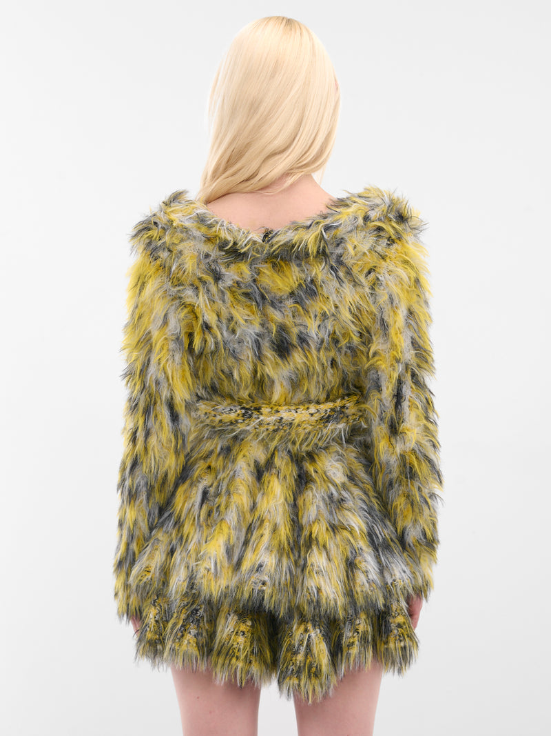 Yellow M-Annaine Fuzzy Knit Cardigan (A21468-0EGCD-900A-YELLOW)