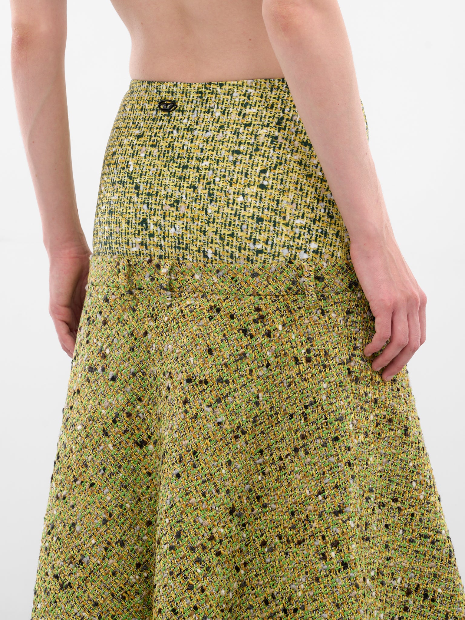 Yellow O-Grace-Mix Layered Skirt (A21488-0QMBQ-5CGA-YELLOW)