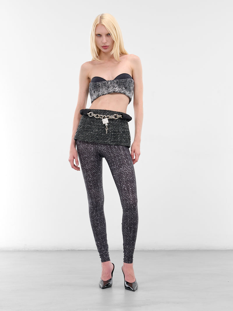 Black De-Toppys Denim Bustier (A21512-0CEBN-02-BLACK-DENIM)