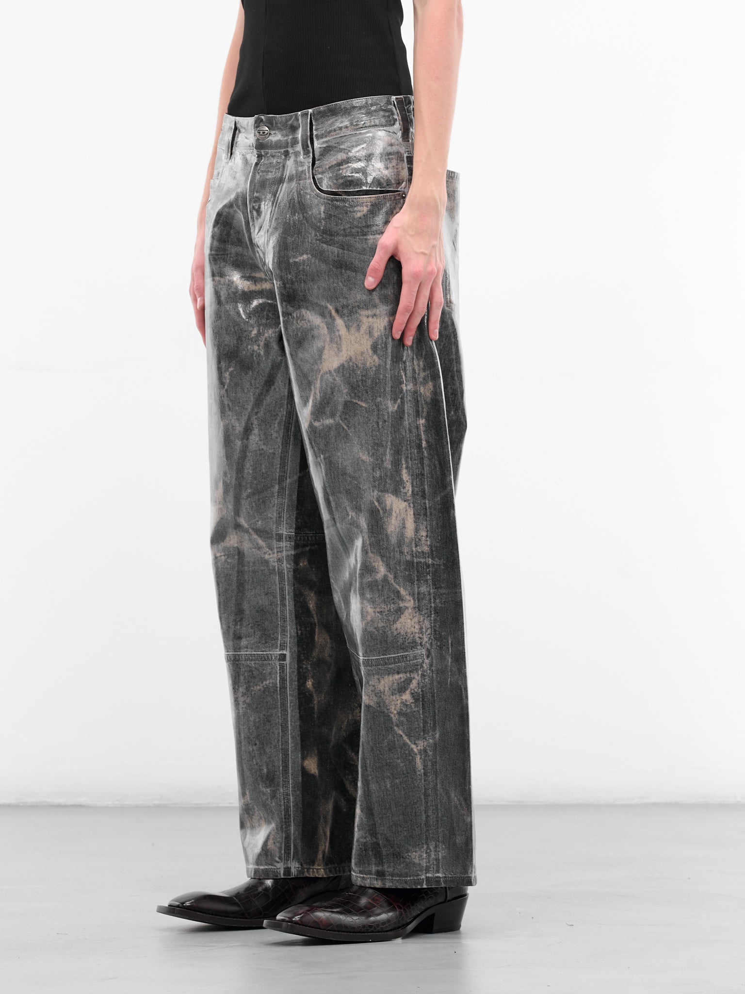 Black 1997 D-Enim-M Wide Jeans (A21607-007DP-02-BLACK)