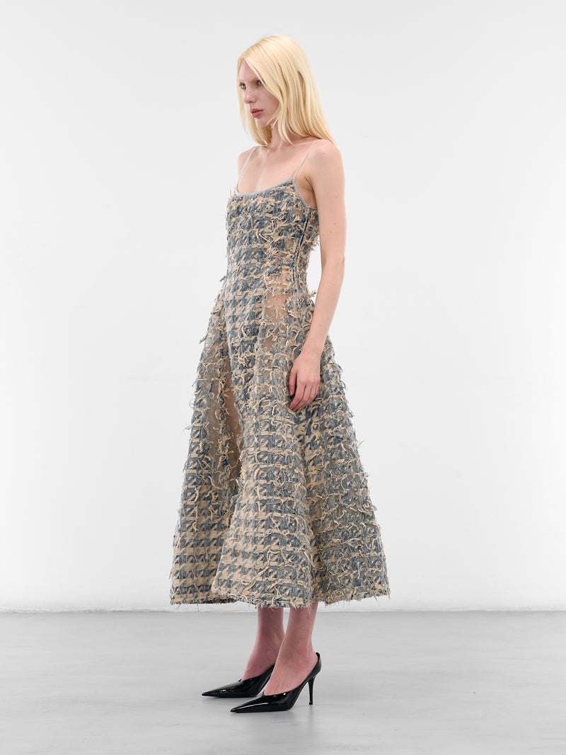 De-Sweeney-Long-Fsh Midi Dress (A21622-007CC-01-DENIM)