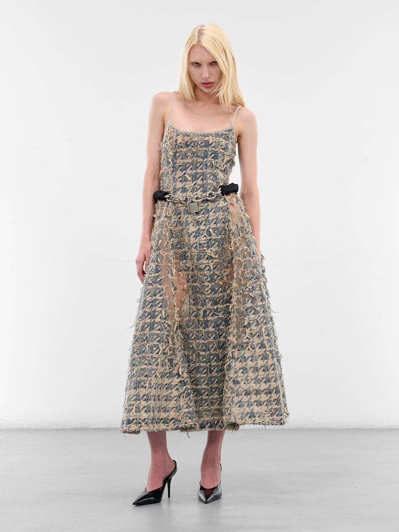 De-Sweeney-Long-Fsh Midi Dress (A21622-007CC-01-DENIM)