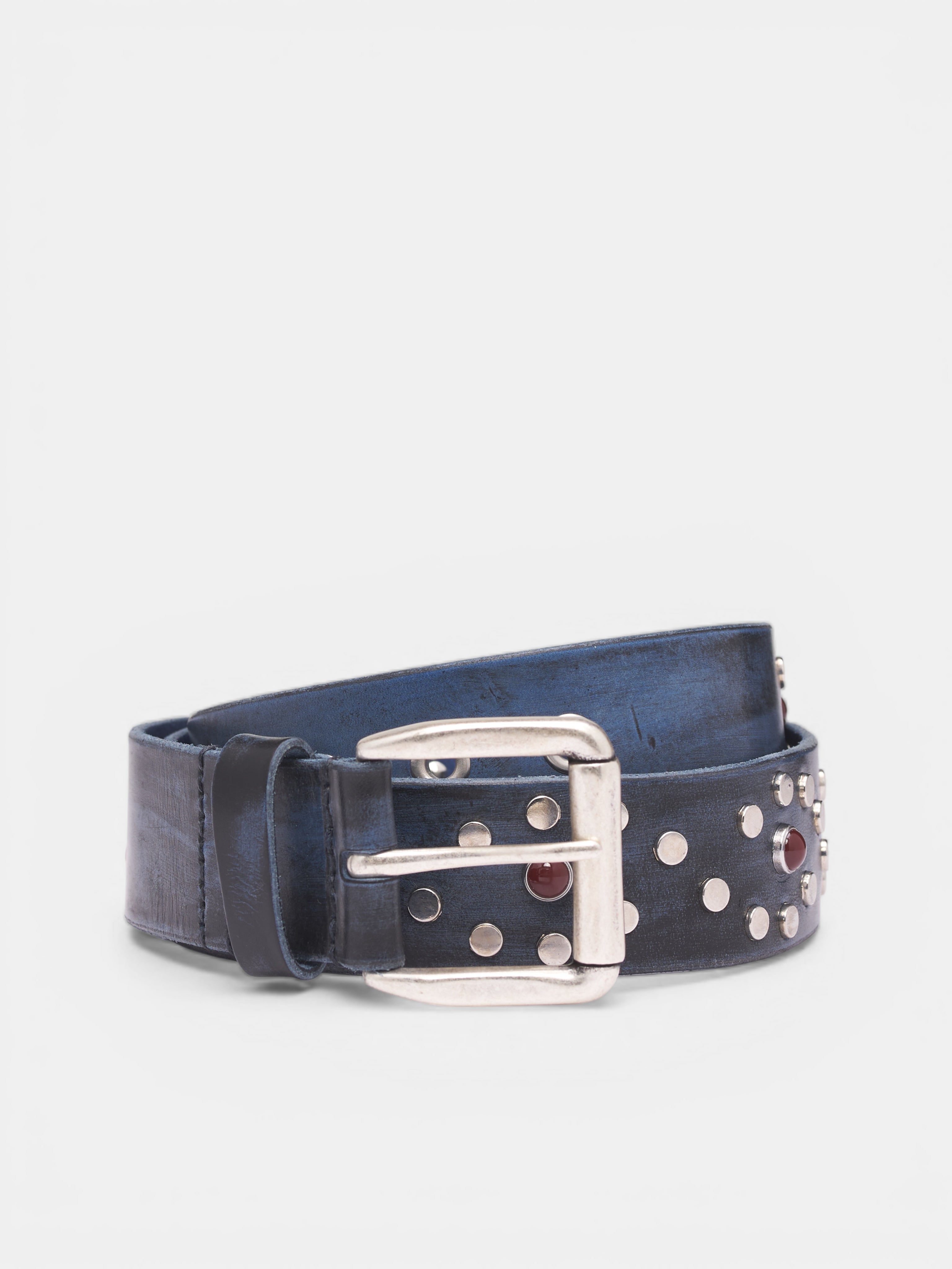 Ocean Vintage Leather Vortex Belt (A2268VVB-VINTAGE-BLACK-OCEAN)