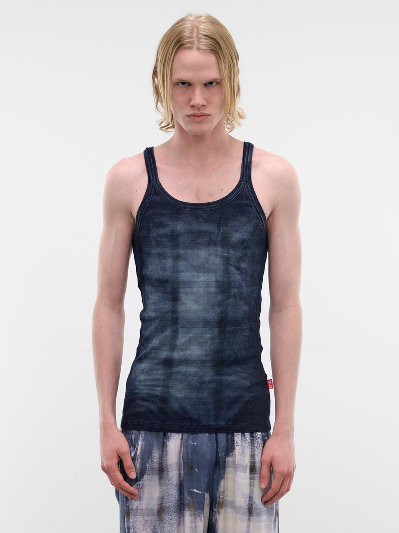 X-Ray Denim Check Tank Top (A22927-0DECR-01-DENIM)