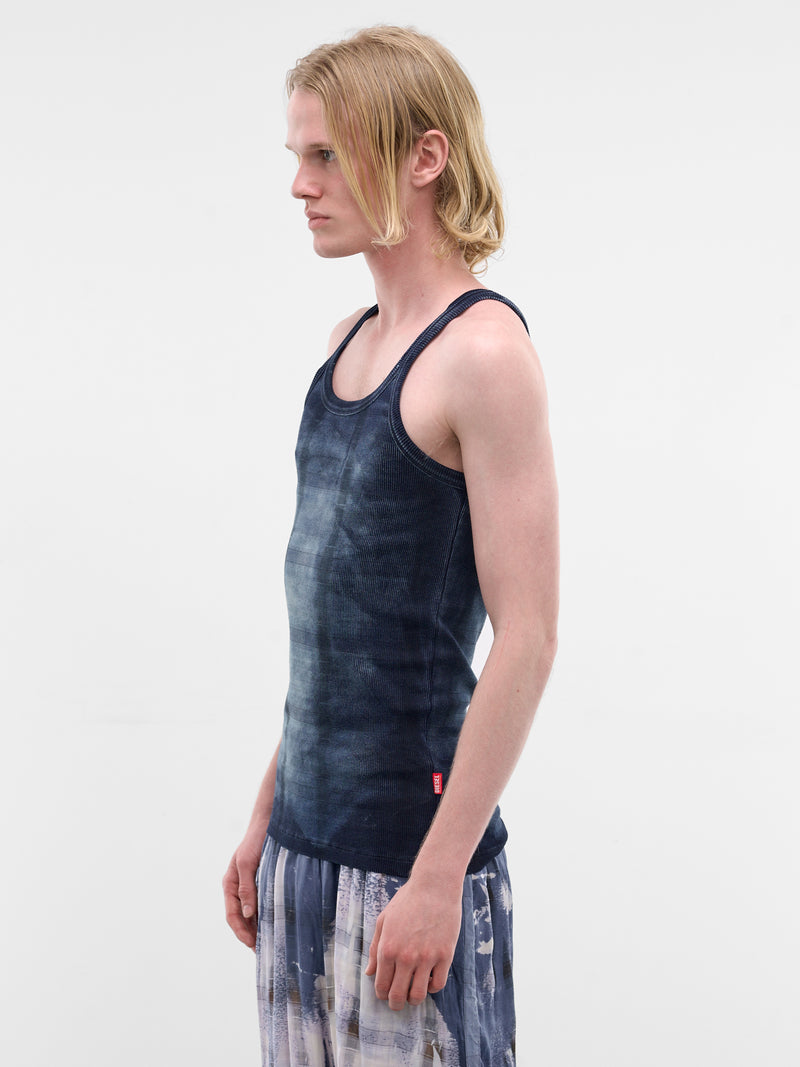 X-Ray Denim Check Tank Top (A22927-0DECR-01-DENIM)