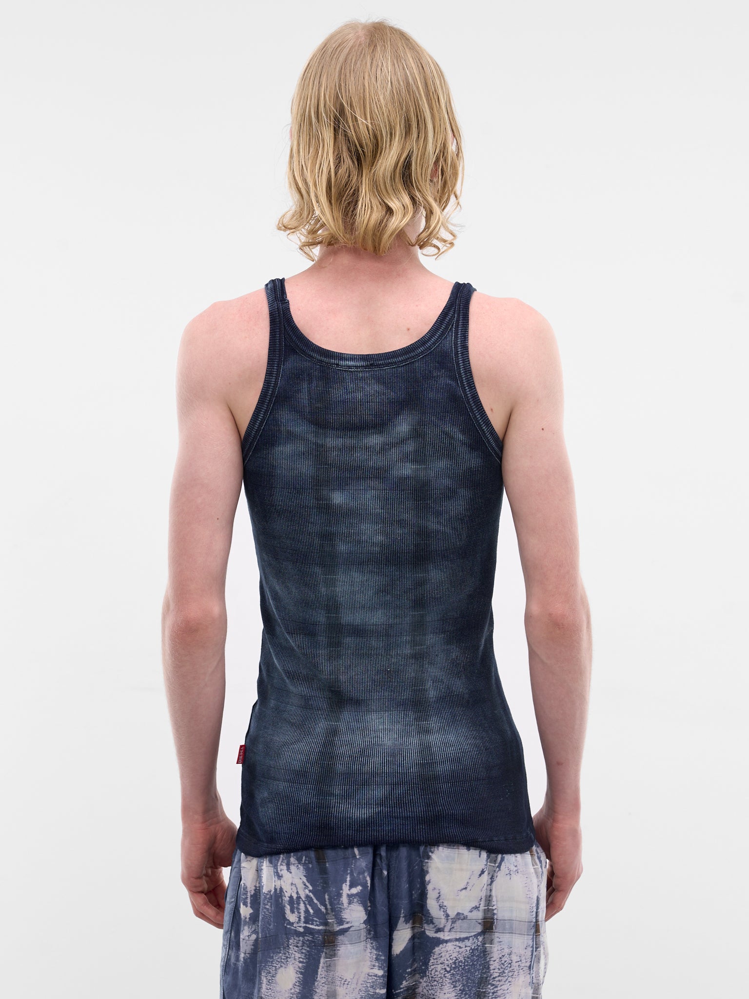 X-Ray Denim Check Tank Top (A22927-0DECR-01-DENIM)