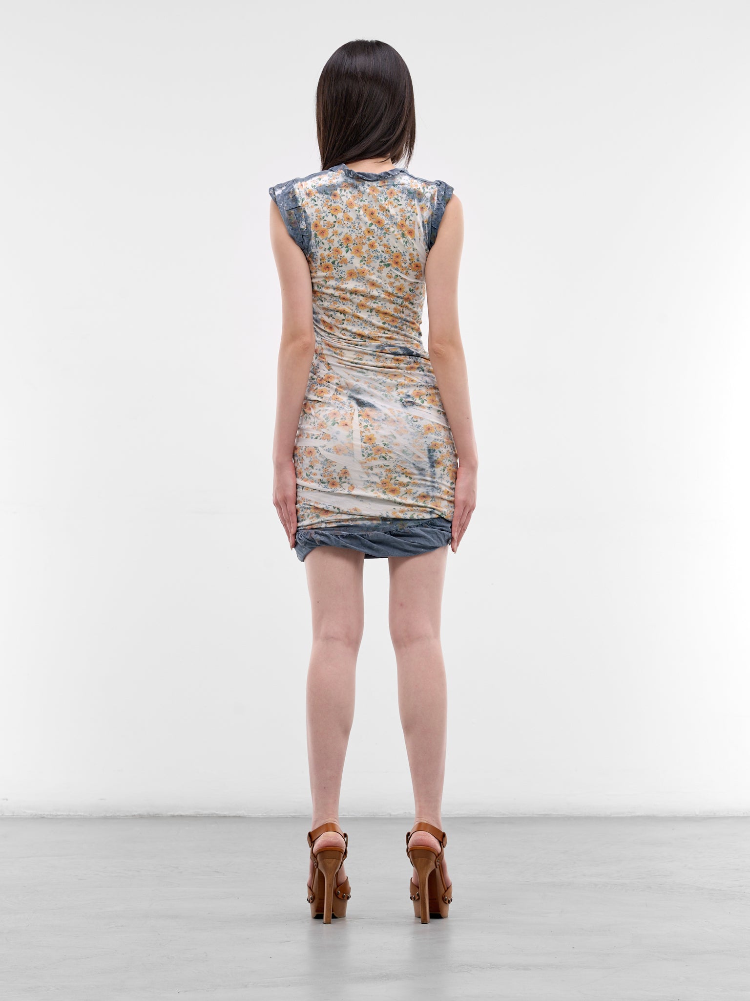 D-Ayana X-Ray Floral Mini Dress (A22937-0IFBA-8GJA-BLUE)