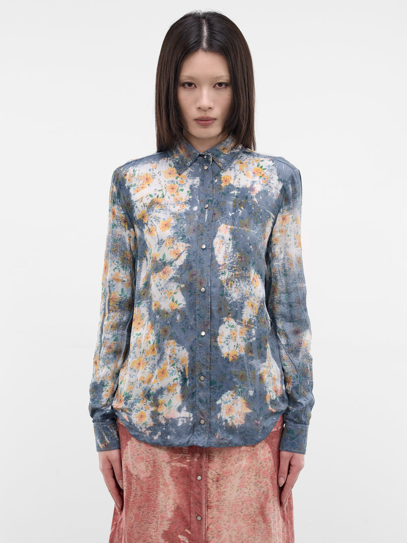 C-Assy X-Ray Floral Print Shirt (A23501-0JMCC-8GJA-BLUE)