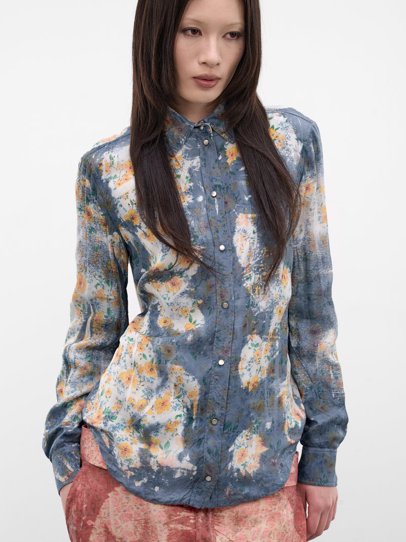 C-Assy X-Ray Floral Print Shirt (A23501-0JMCC-8GJA-BLUE)