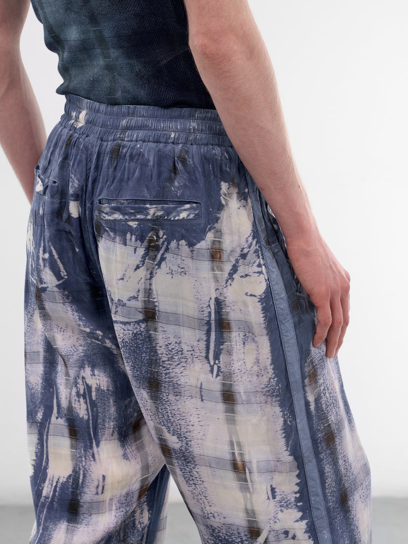 P-Olly Blue X-Ray Check Sweatpants (A23536-0JMCC-8GJB-BLUE)