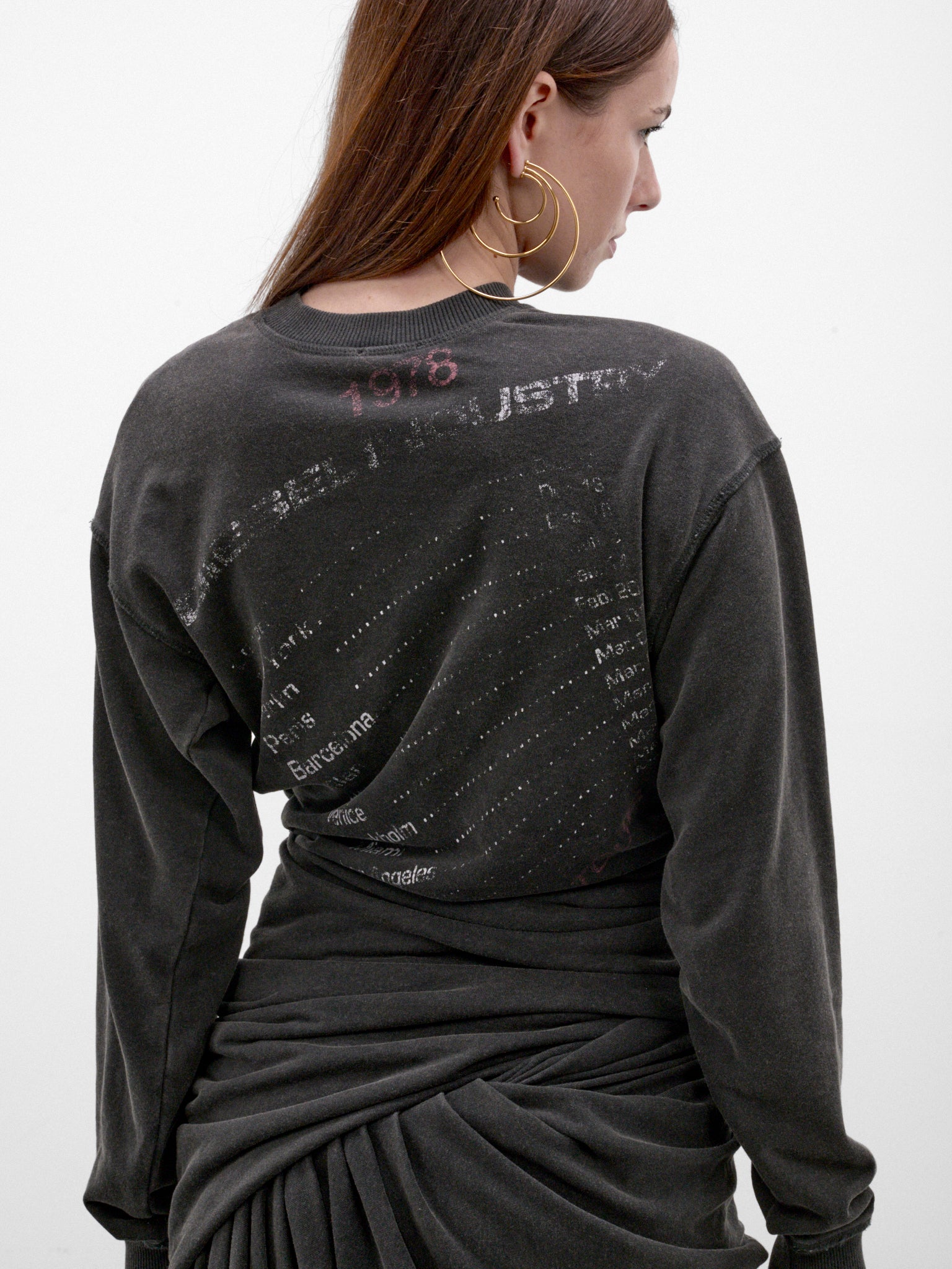 Black D-Nency Sweatshirt Dress (A251553-D-NENCY-BLACK)
