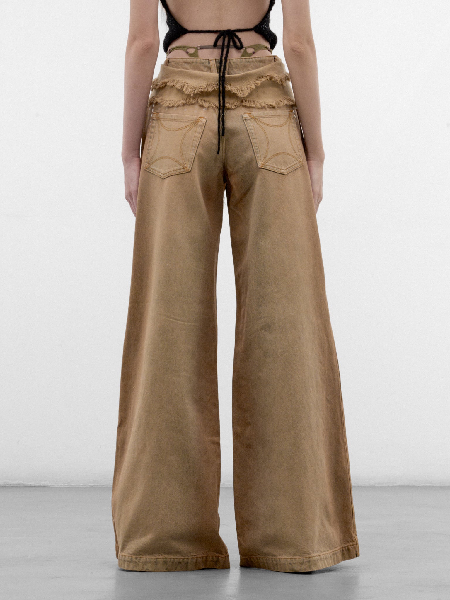 Tobacco Dotted G-String Baggy Jeans (A26WV21S-SUN-FADED-TOBACCO)