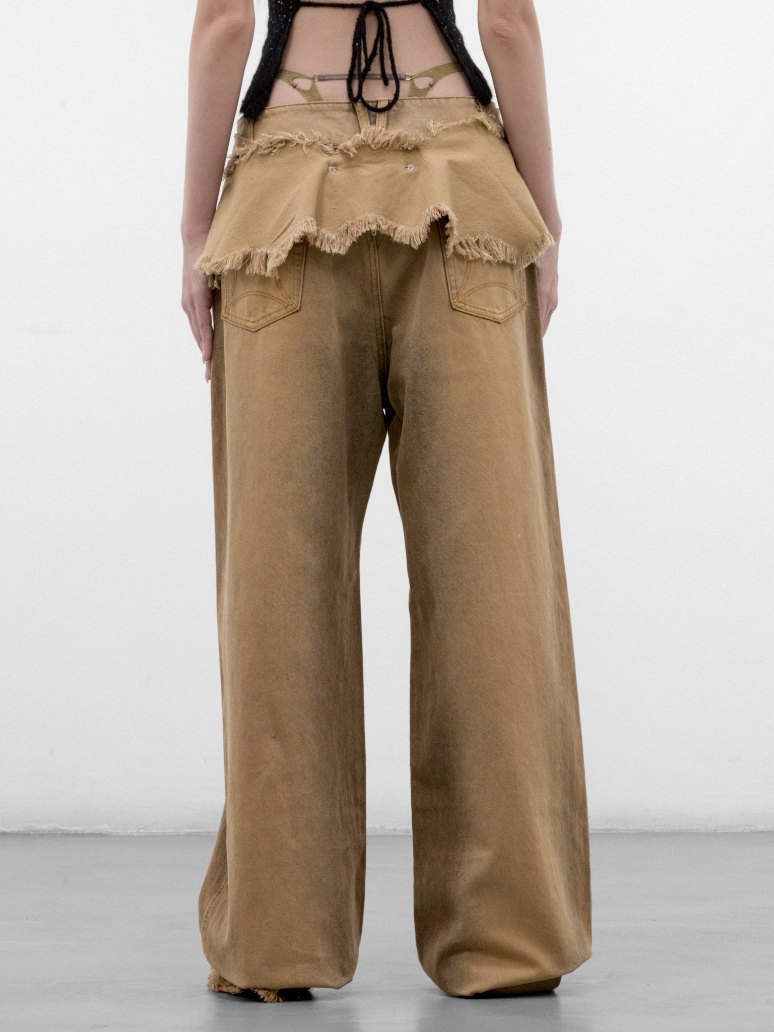 Tobacco Rivets G-String Baggy Jeans (A26WV22S-SUN-FADED-TOBACCO(