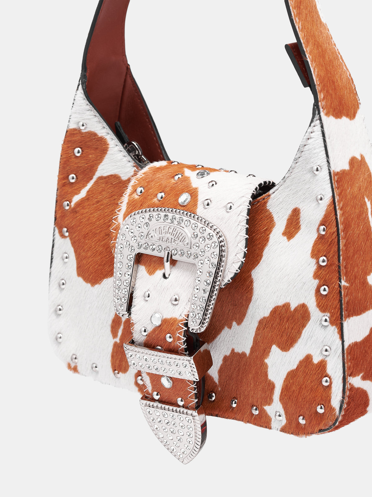 Maxi Buckle Pony Hair Handbag (A3116-8797-188-BROWN)