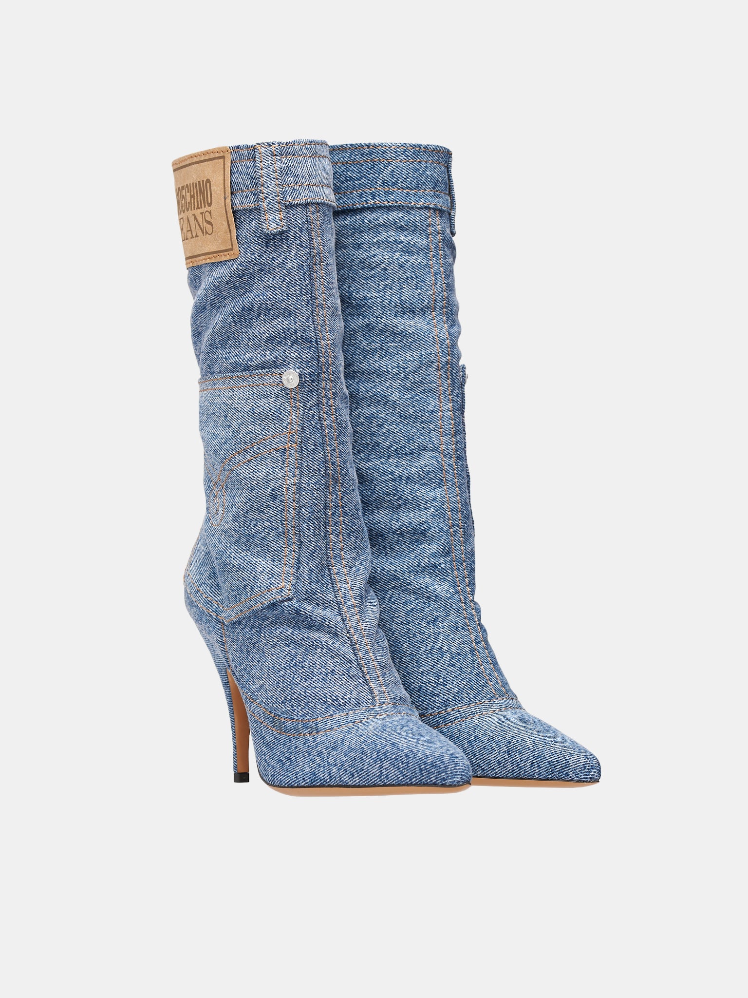 MOSCHINO JEANS Denim Boots | H.Lorenzo - front